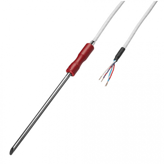 Penetration temperature probe 1xPt100/B/4 Pt100, 4-wire | inclined measuring tip